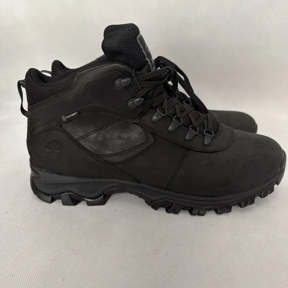 Men's Timberland Mt Maddsen Waterproof Hiking Boot Black 2731R Size 14